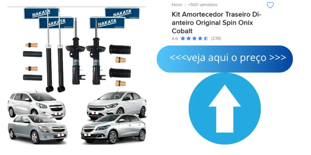 Kit Amortecedor Traseiro Dianteiro Original Spin Onix Cobalt